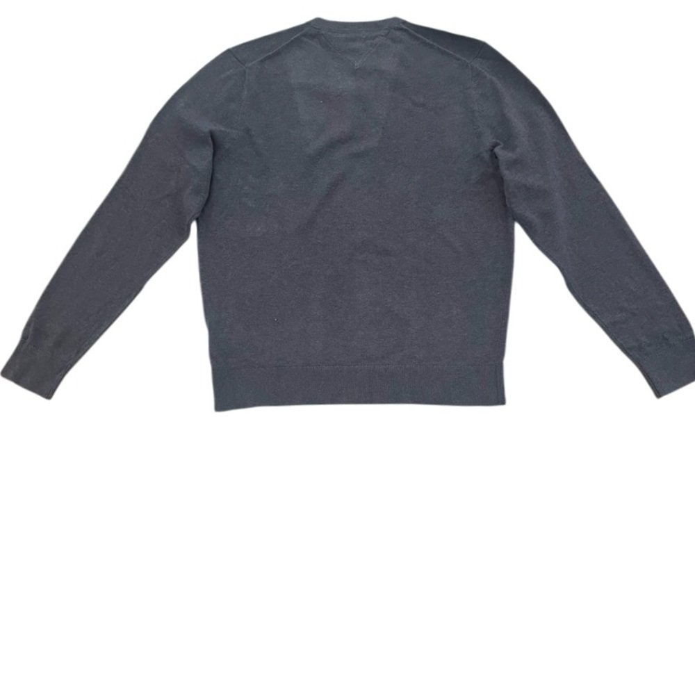Tommy Hilfiger Men’s Essential Long Sleeve V-Neck, Size XL, Blue/Grey, NWT - Picture 3 of 11